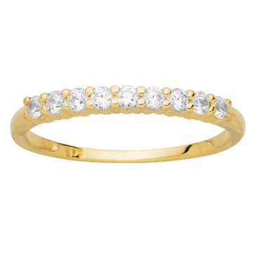 Bague Demi Tour Oz Serti Griffe
