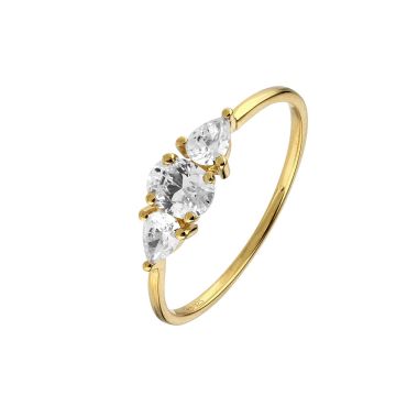 Bague Oxyde De Zirconium 5x4 Et Oxyde De Zirconium 4x3