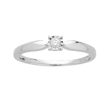 Bague Pastille Dt 0.08Ct Og