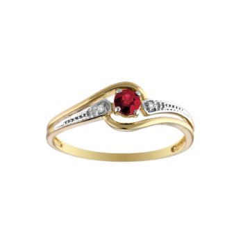 Bague Rubis Rond 3.5Mm Oz