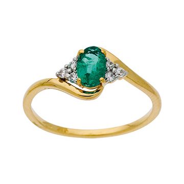 Bague Emeraude Ovale 4*3 0.16Ct Oz