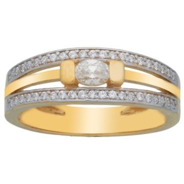 Bague Bicolore Oz 4*3