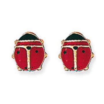 Boucles D'Oreilles Coccinelle Rouge