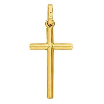 Pendentif Croix Fil Rond