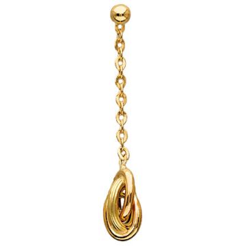 Boucles D'Oreilles Tiges Noeuds Antillais 6 Mm