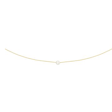 Collier or 750 millièmes perle de culture