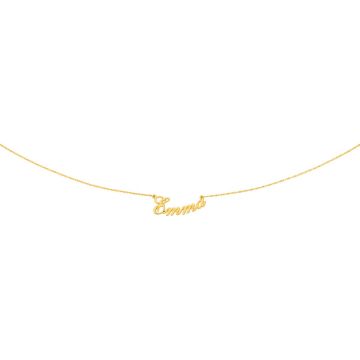 Collier Fdb Prenom Decoupe Ecr.Anglaise