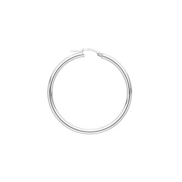 Créoles Or Gris Fil Rond 2.5m Int.35
