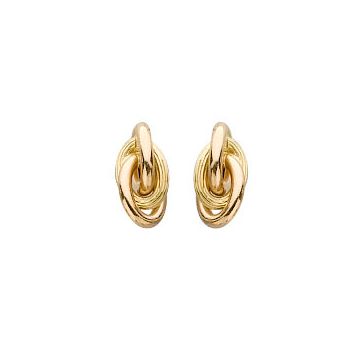 Boucles D'Oreilles Tige/Noeud Antillais 4 Mm