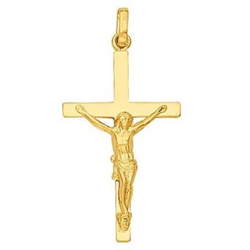Pend Croix & Christ Fil Plat