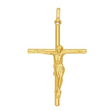 Pend Croix & Christ Fil Rond (Gm)