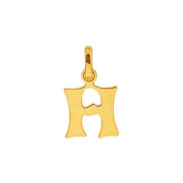 Pendentif Decoupe Lettre H