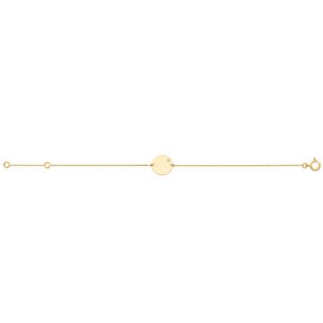 Bracelet Fr Jeton Rond 1 Dt 0.01ct