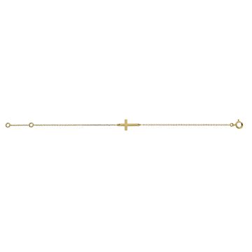 Bracelet Motif Croix Tout Or Ri A 14cm