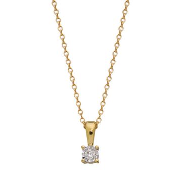 Collier Pre-Serti Pastille Dt 0.03ct