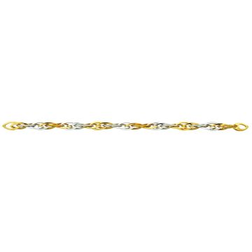 Bracelet 2 Ors Mailles Forcat Dble Alt.