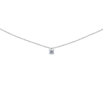 Collier Og Oxydes De Zirconium 4 Griffes 4Mm