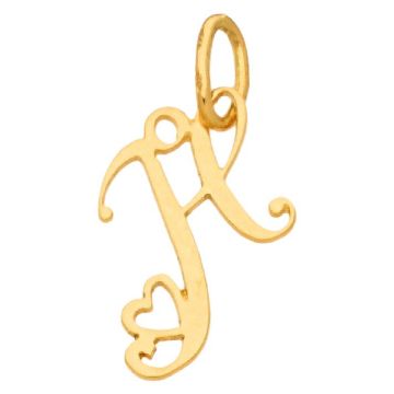 Pendentif Initiale H + Coeur