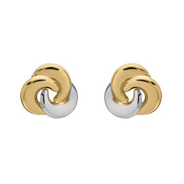 Boucles D'oreilles Bicolore Noeud