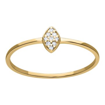 Bague or 750 millièmes diamant
