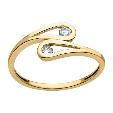 Bague or 750 millièmes diamant