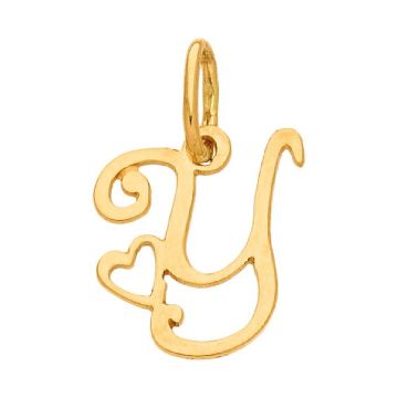 Pendentif Initiale Y + Coeur