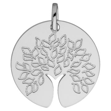 Médaille Ronde Arbre De Vie Tronc Og