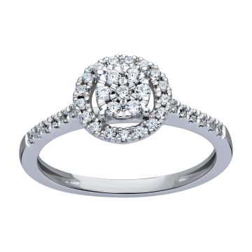 Bague or 750 millièmes diamant