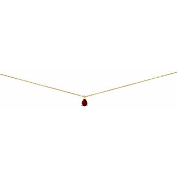 Collier Fdi Pend Rubis Poire 7X5-Ri-Fm
