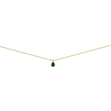 Collier Fdi Pend Emerau Poire 7X5-Ri-Fm