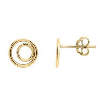 Boucles D'oreilles Double Anneau Ajoure