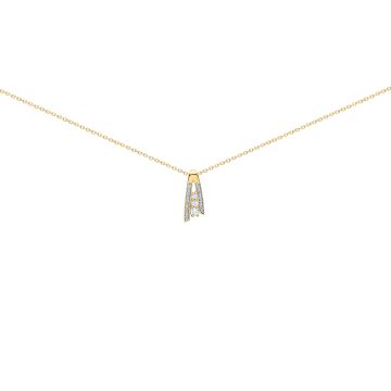 Collier or 750 millièmes diamant