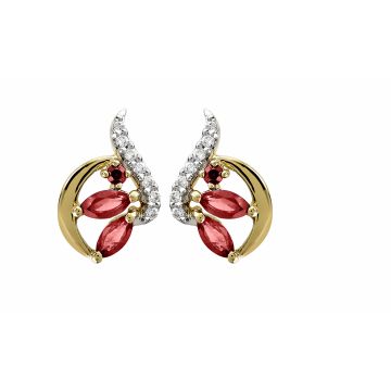 Boucles D'Oreilles Bic Dts 0.06Ct Rubis 1.5Mm 4.2M