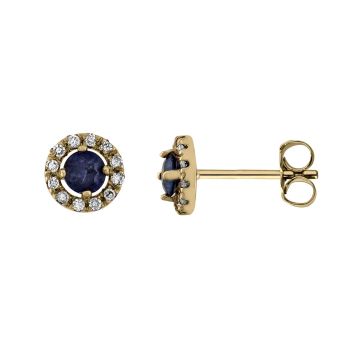 Boucles D'Oreilles Sa 3Mm + Dt Hp1 0.072Ct