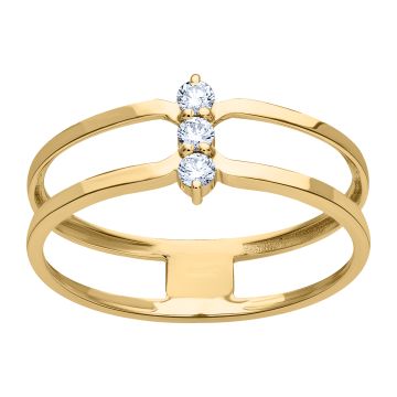 Bague or 750 millièmes diamant