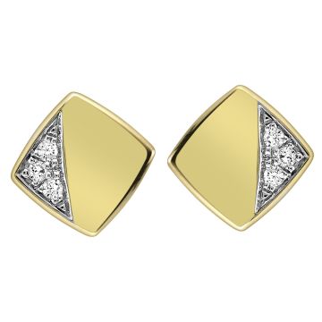 Boucles D'Oreilles Bic Carree 6 Dts 0.03Ct