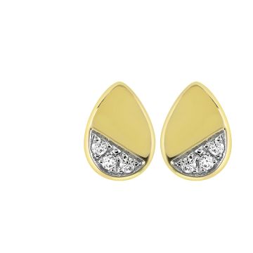 Boucles D'Oreilles Bic Goutte 6 Dts 0.03Ct