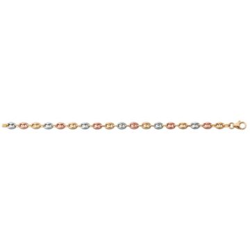 Bracelet 3Ors Grain De Cafe 3.3Mm