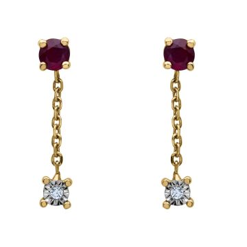 Boucles D'Oreilles Ru 2.5Mm + Dt Hp1 0.01Ct