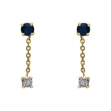 Boucles D'Oreilles Sa 2.5Mm + Dt Hp1 0.01Ct