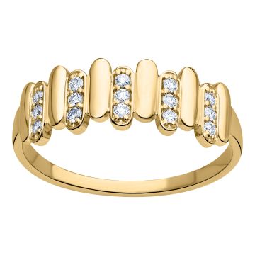 Bague or 750 millièmes diamant