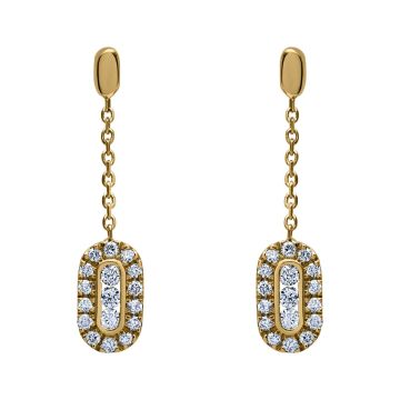 Boucles D'Oreilles Diamant Hp1 0.212Ct