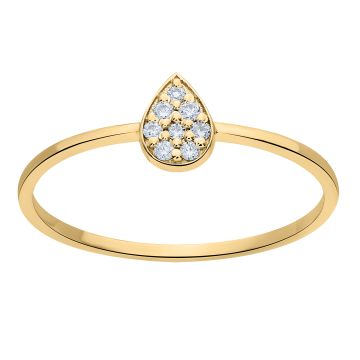 Bague or 750 millièmes diamant