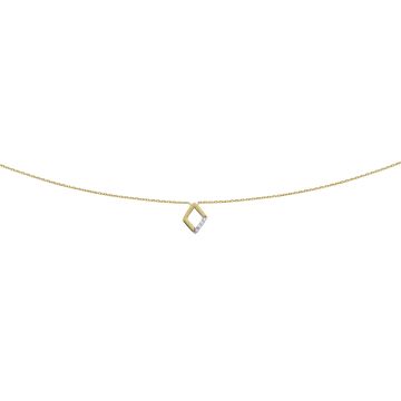 Collier Losange Dt Ri A 42Cm 0.03Ct