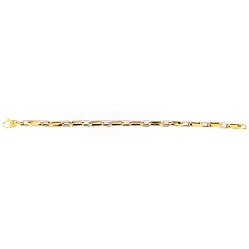 Bracelet Mailles Ovales Bicolores