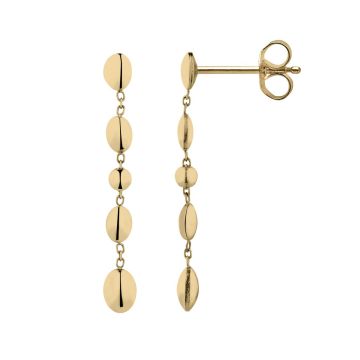 Boucles D'oreilles Motifs Ovales Estampes
