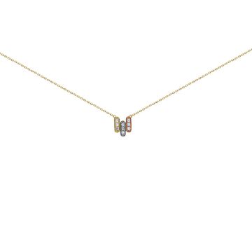 Collier Tricolore Dt Hp1 0.135Ct