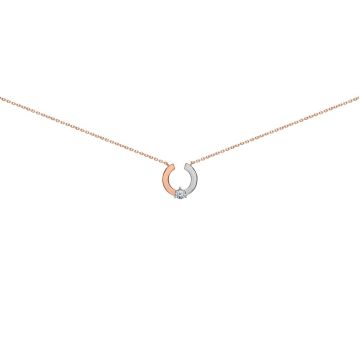 Collier Bicolore Dt Hp1 0.027Ct