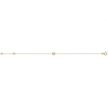 Bracelet or 750 millièmes oxyde de zirconium