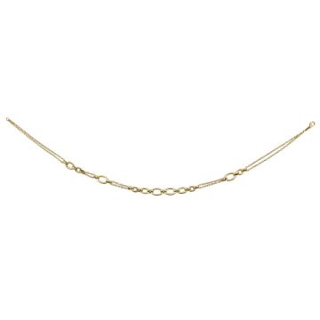 Collier Jaune Maille Ovales
